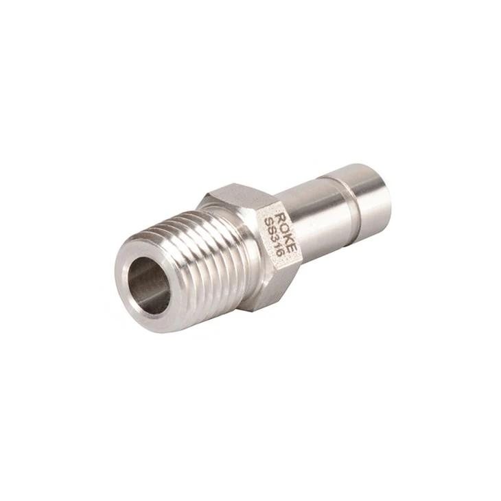 Roestvrijstalen mannelijke adapters buisfitting